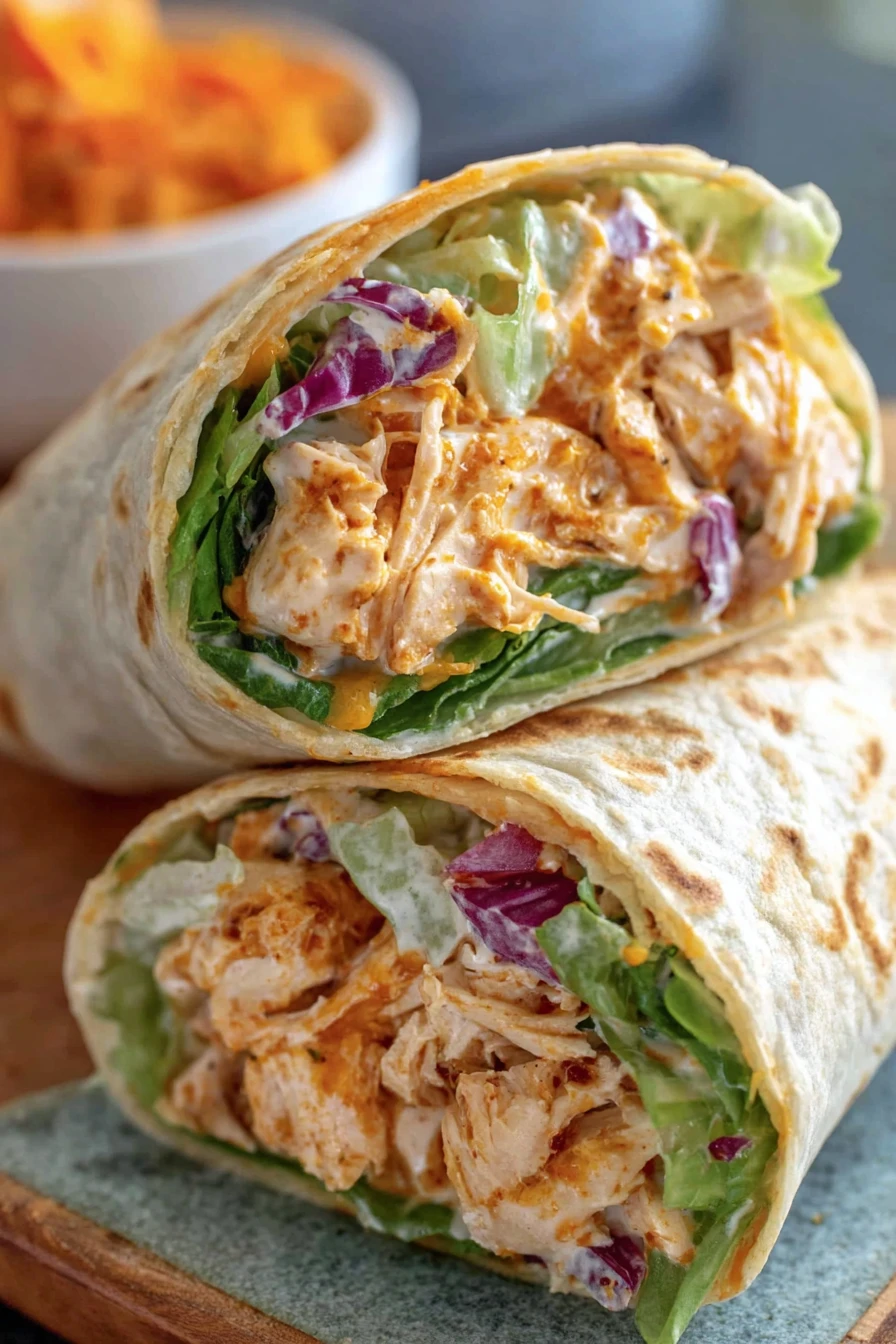 Spicy Buffalo Chicken Wraps for Two recipe step-by-step guide