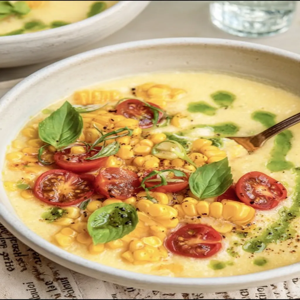 Summer Sweet Corn Gazpacho recipe step-by-step guide