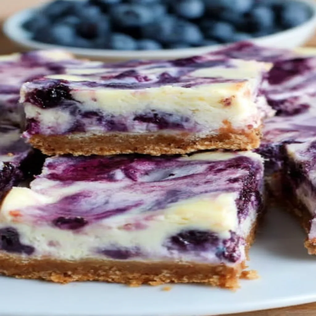 The Best Blueberry Swirl Cheesecake Bars  recipe step-by-step guide