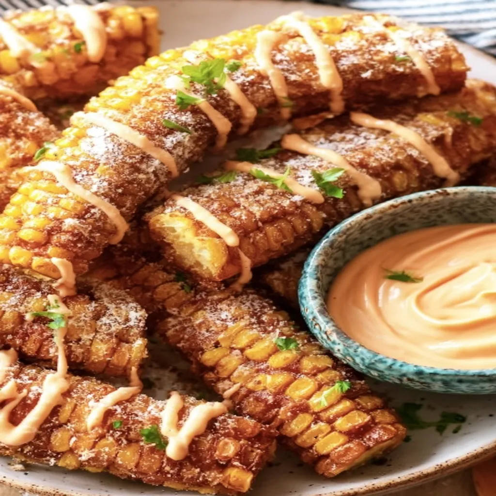 air fryer corn ribs, crispy, flavorful, delicious, easy recipe, savory