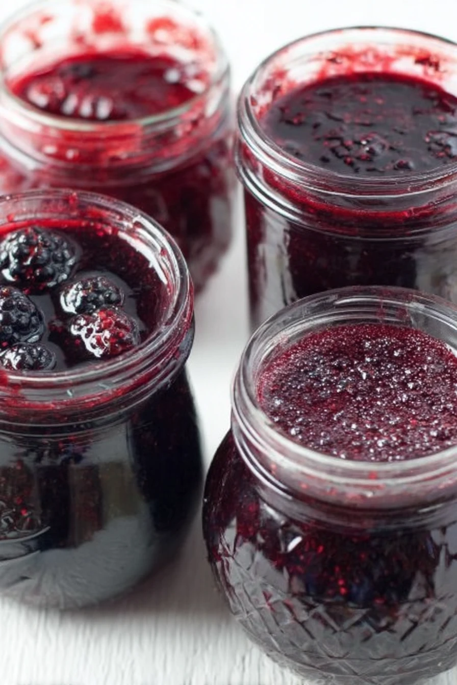 triple berry jam, canning recipe, vibrant colors, sweet and tangy, homemade jam