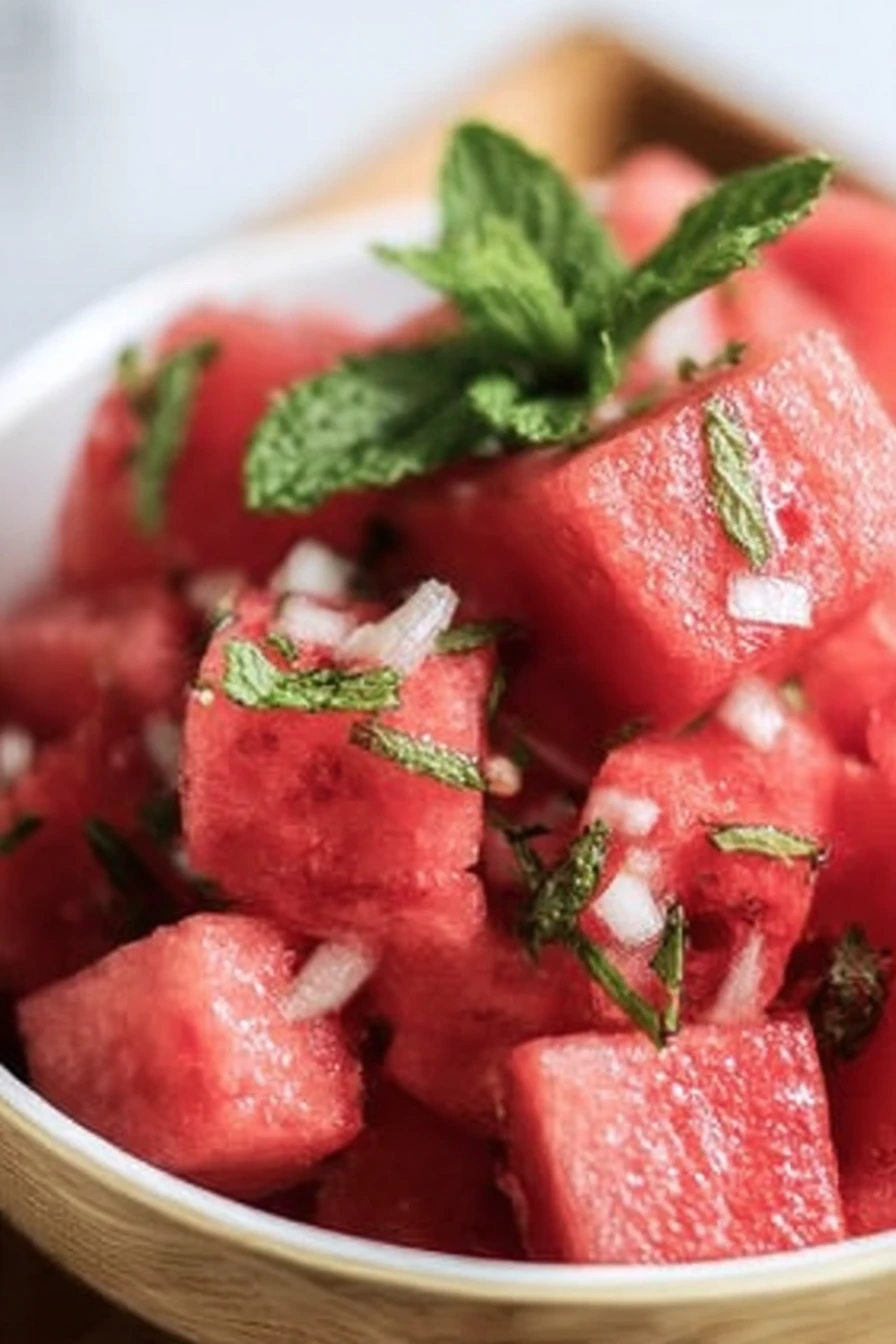 Watermelon Mint Salad recipe step-by-step guide