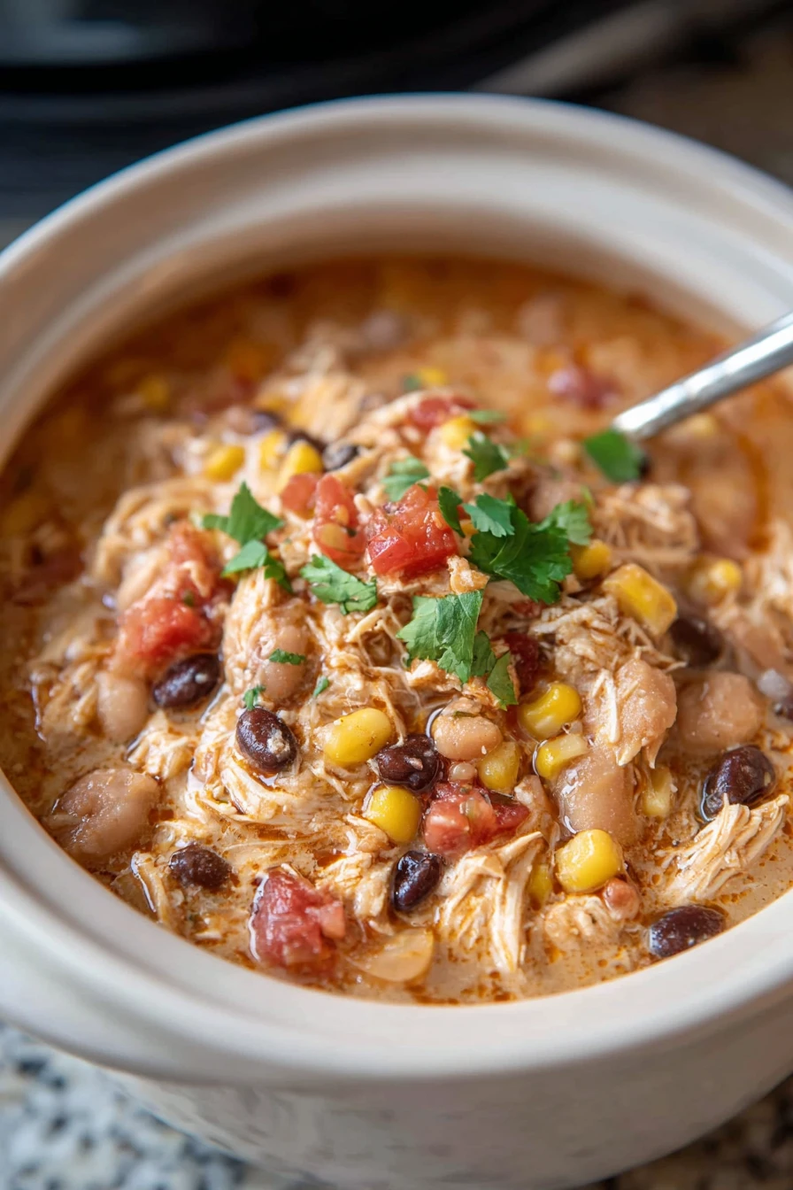White Chicken Chili Recipe, flavorful, creamy, hearty, comforting, spicy, delicious, easy to make