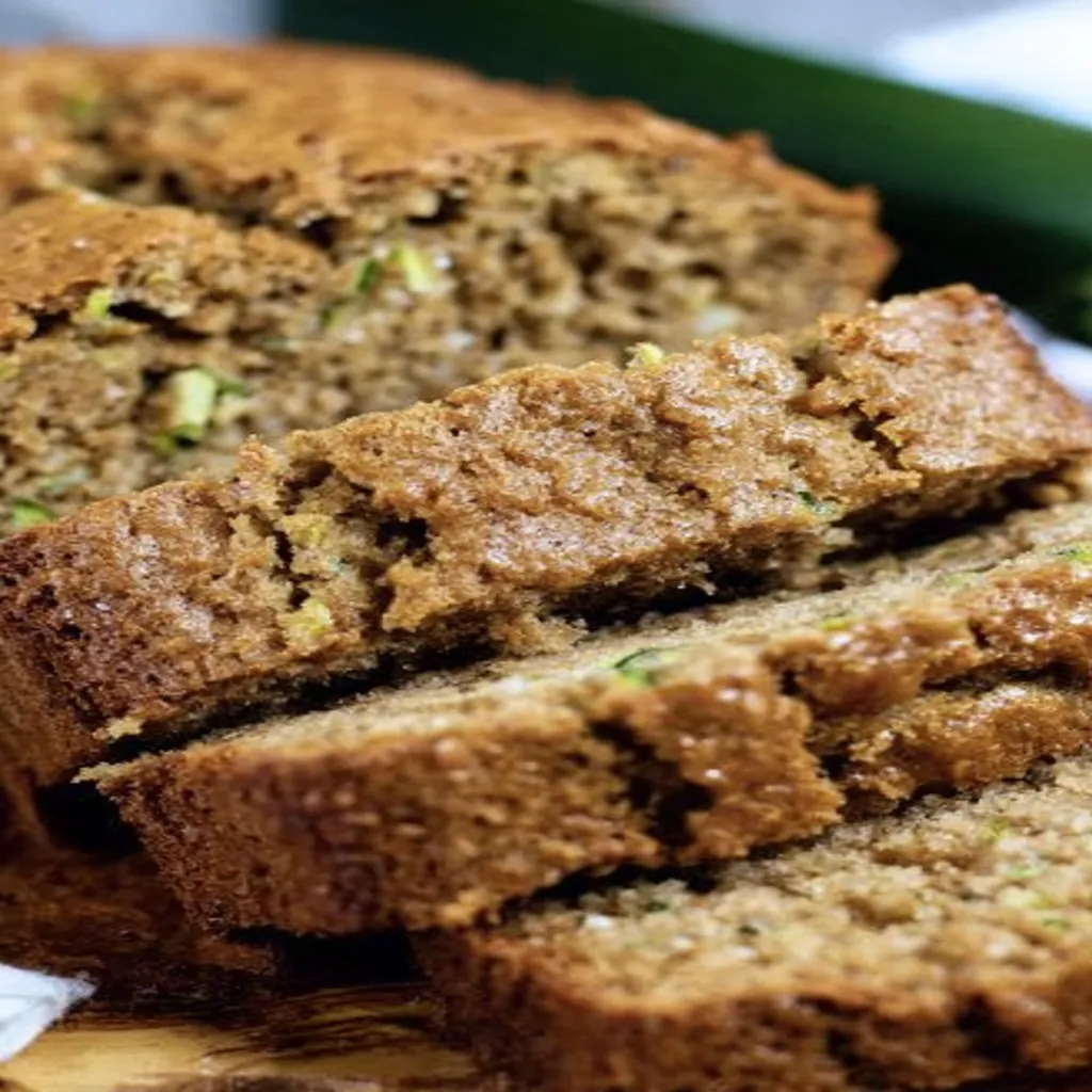 zucchini bread recipe, moist, delicious, homemade, fresh, healthy, baked goods