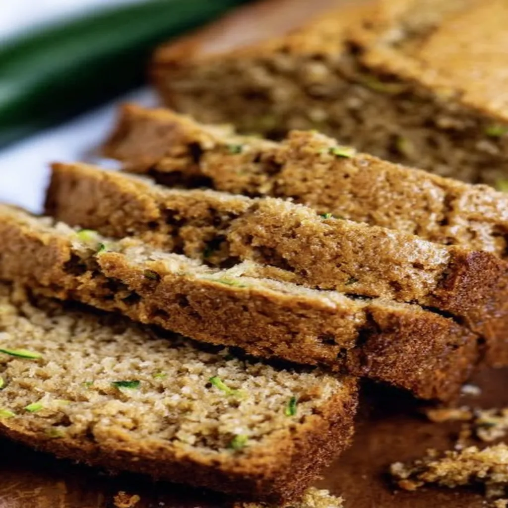 zucchini bread recipe, moist, delicious, homemade, fresh, healthy, baked goods