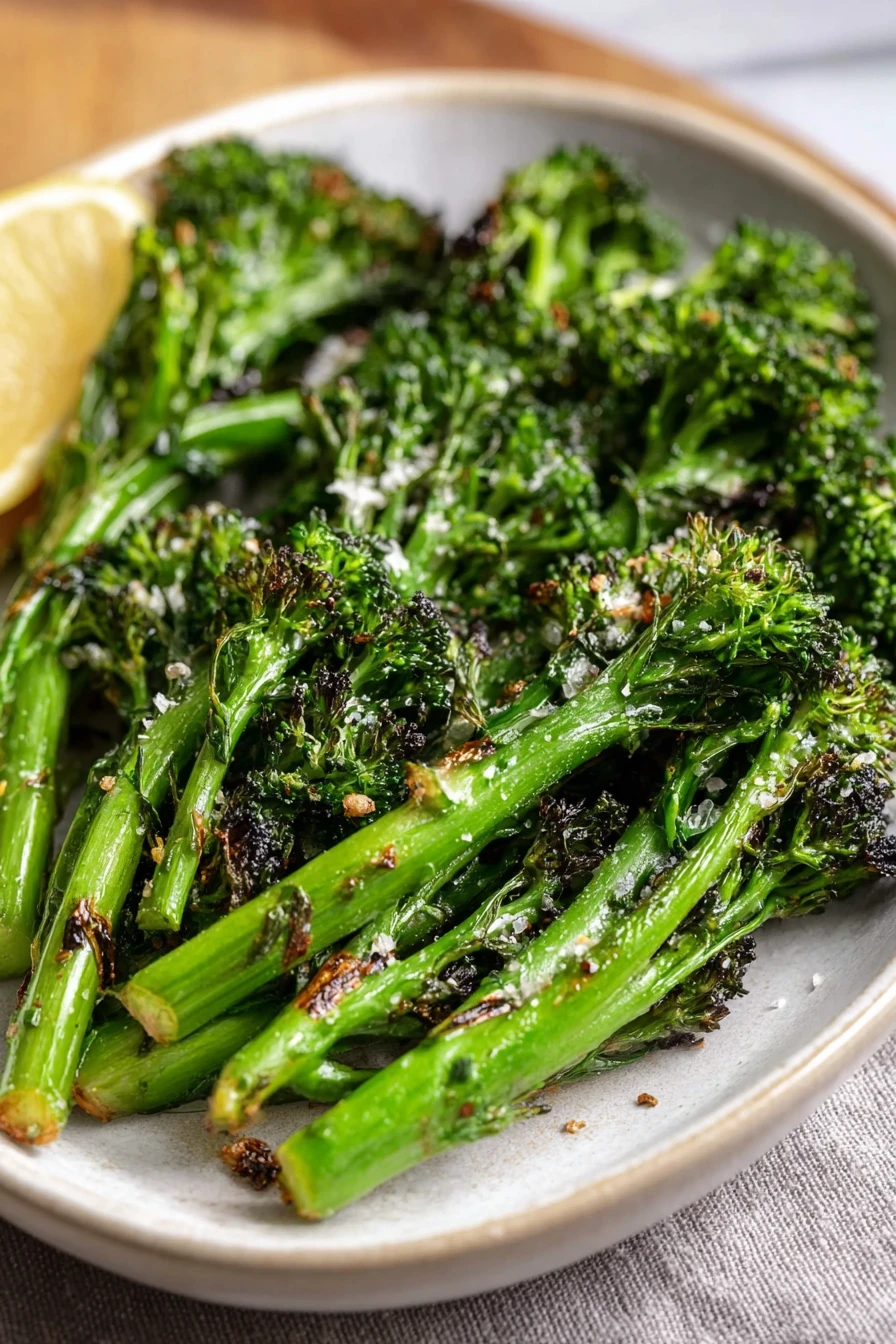 oven-roasted, broccolini, crispy, flavorful, quick, easy, healthy, delicious