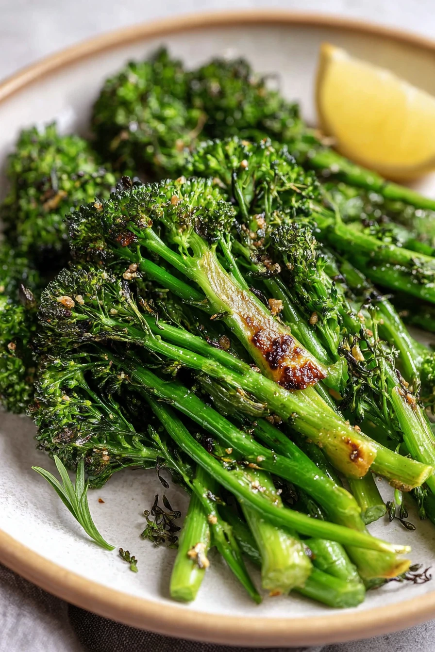 oven-roasted, broccolini, crispy, flavorful, quick, easy, healthy, delicious