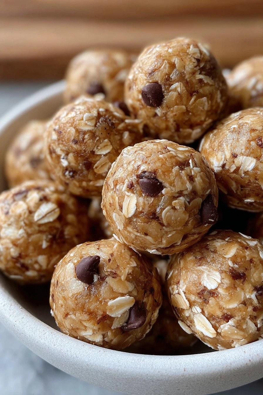 energy oatmeal balls, 4 ingredients, healthy snack, easy recipe, nutritious, no-bake, energizing, delicious