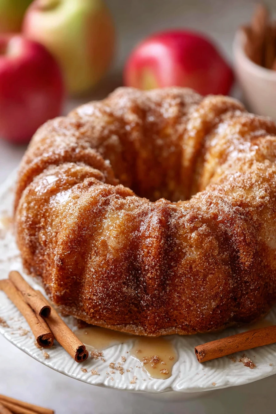 apple cider donut bundt cake, moist, flavorful, spiced, delicious, fall dessert