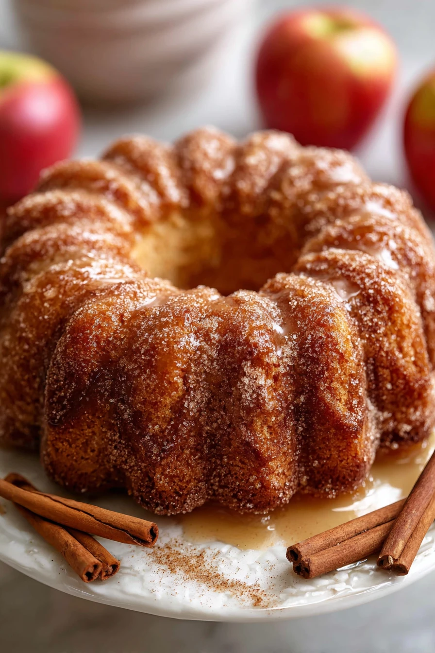apple cider donut bundt cake, moist, flavorful, spiced, delicious, fall dessert