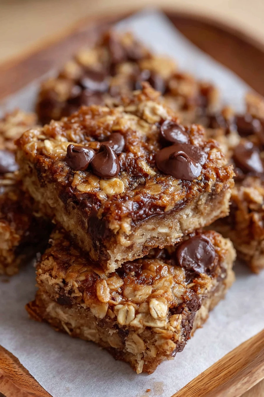 banana oatmeal bars, healthy snack, chewy, delicious, homemade, nutritious, energy boost