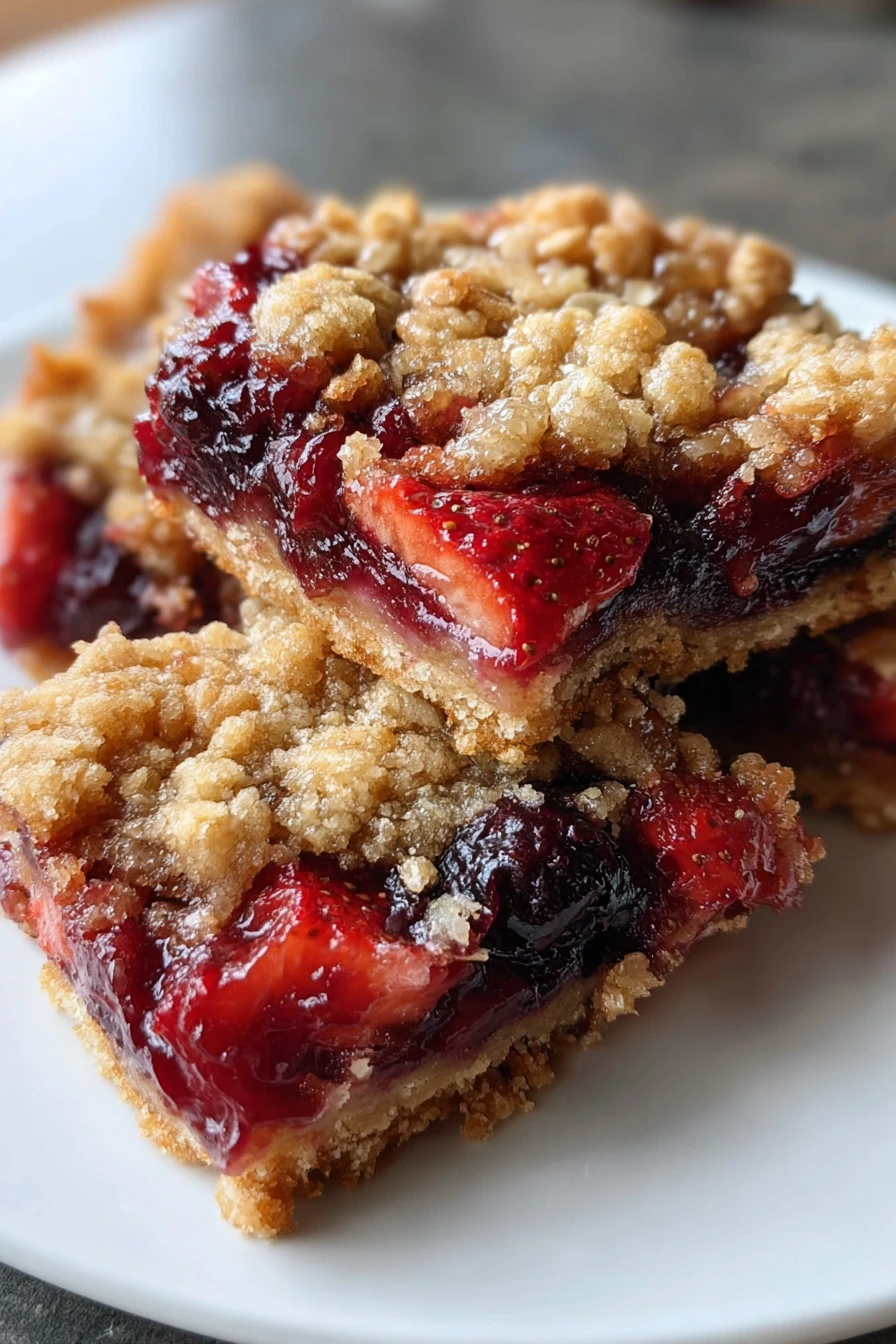berry oatmeal bars, breakfast, delicious, fruity, wholesome, nutritious