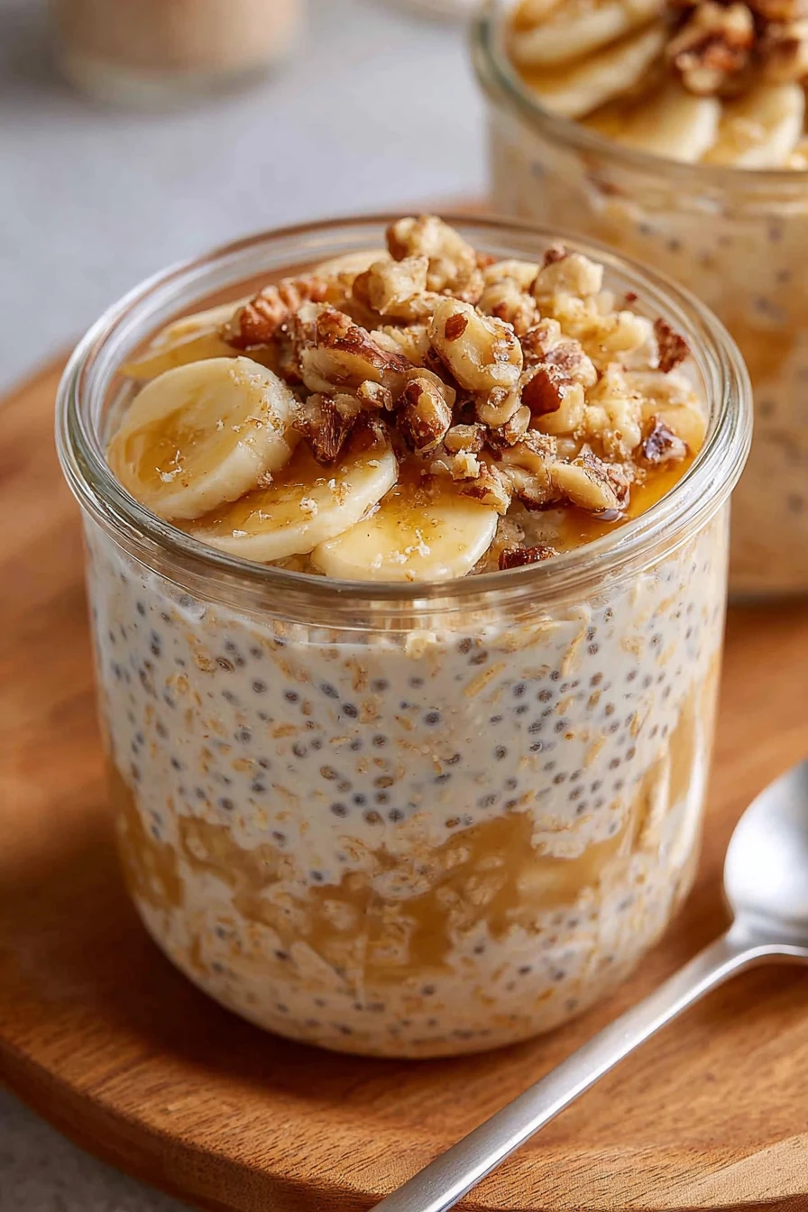 brown sugar overnight oats, nutritious breakfast, sweet, hearty, delicious, easy to make