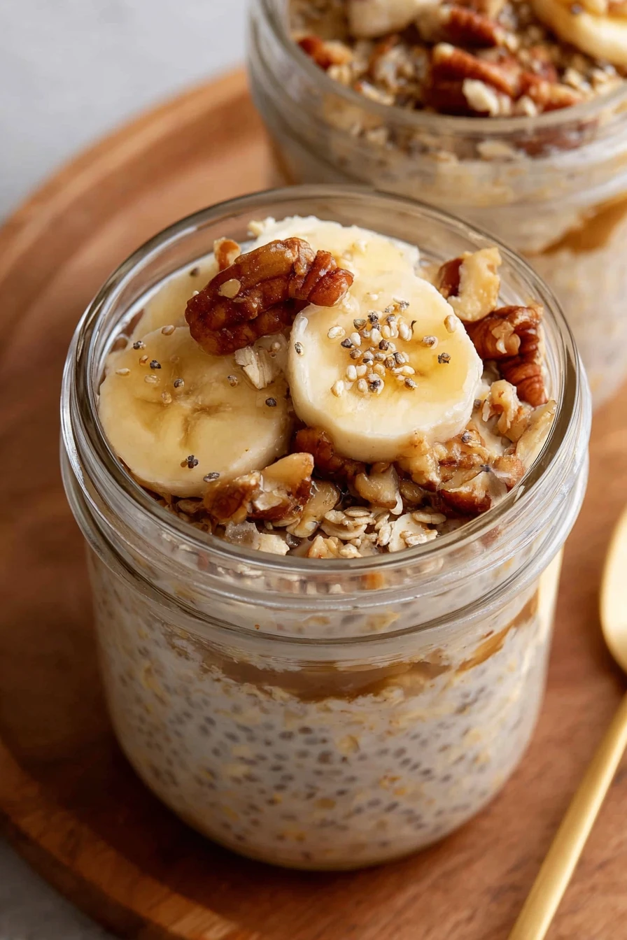 Brown Sugar Overnight Oats, healthy breakfast, sweet, nutritious, delicious, meal prep