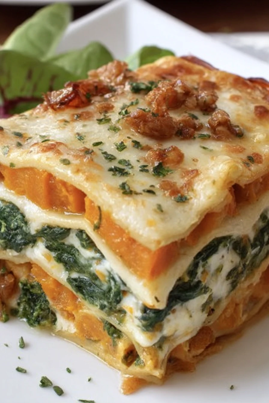 Butternut Squash and Spinach Lasagna Recipe recipe step-by-step guide