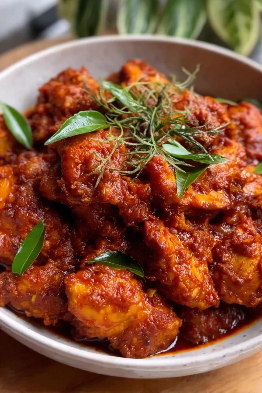 chicken ghee roast, spicy, aromatic, delicious, Indian cuisine, flavorful dish