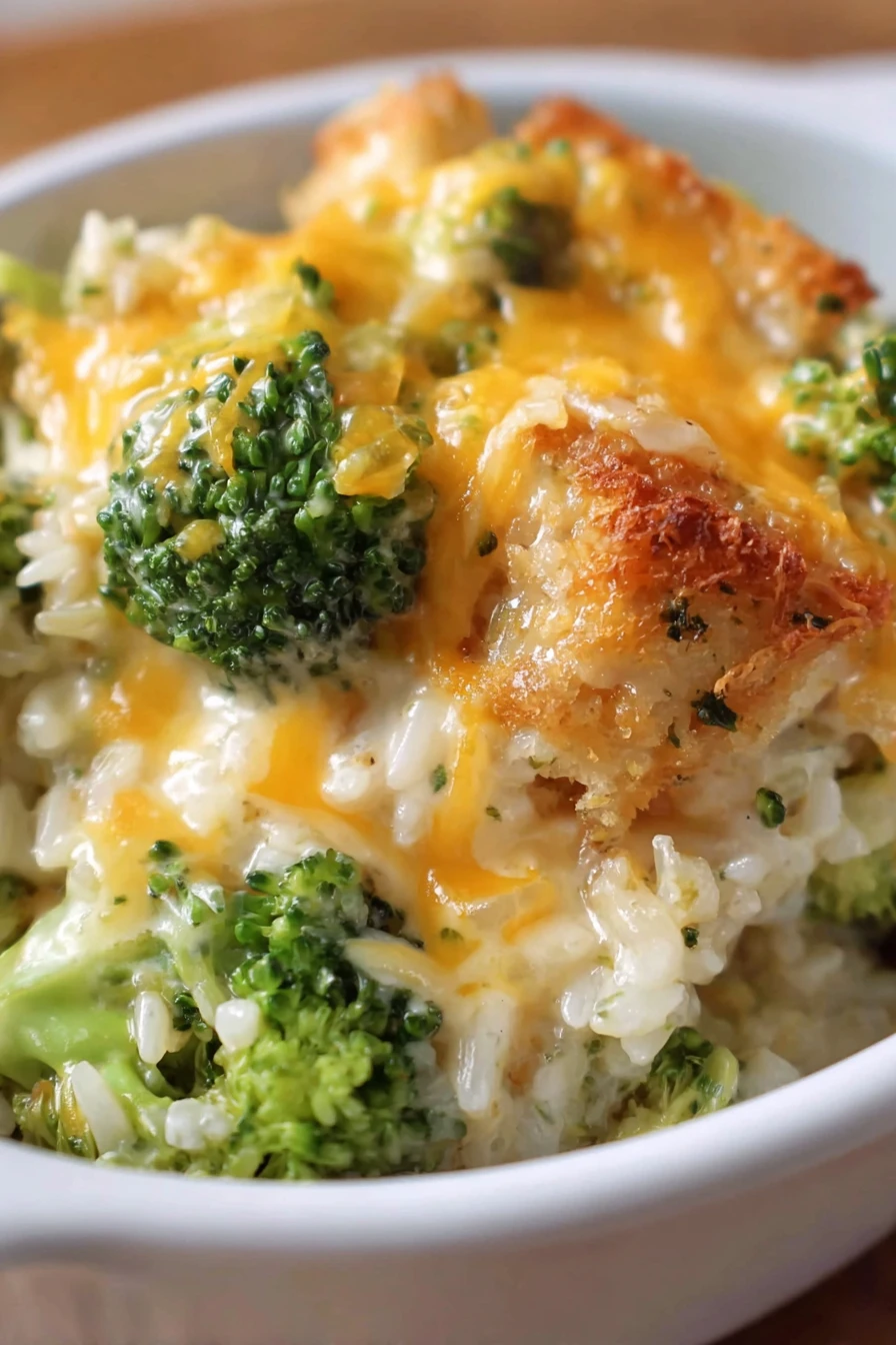 Cheddar's Broccoli Cheese Casserole Recipe, savory, cheesy, creamy, comforting, baked, broccoli florets, delicious