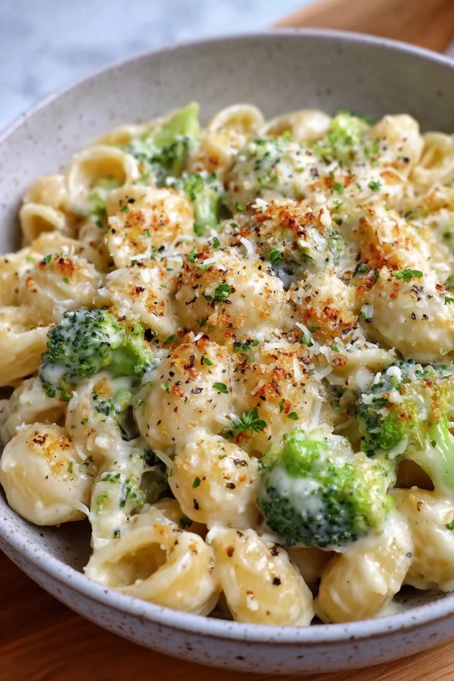 cheesy, creamy, broccoli pasta, delicious, comfort food, savory, indulgent