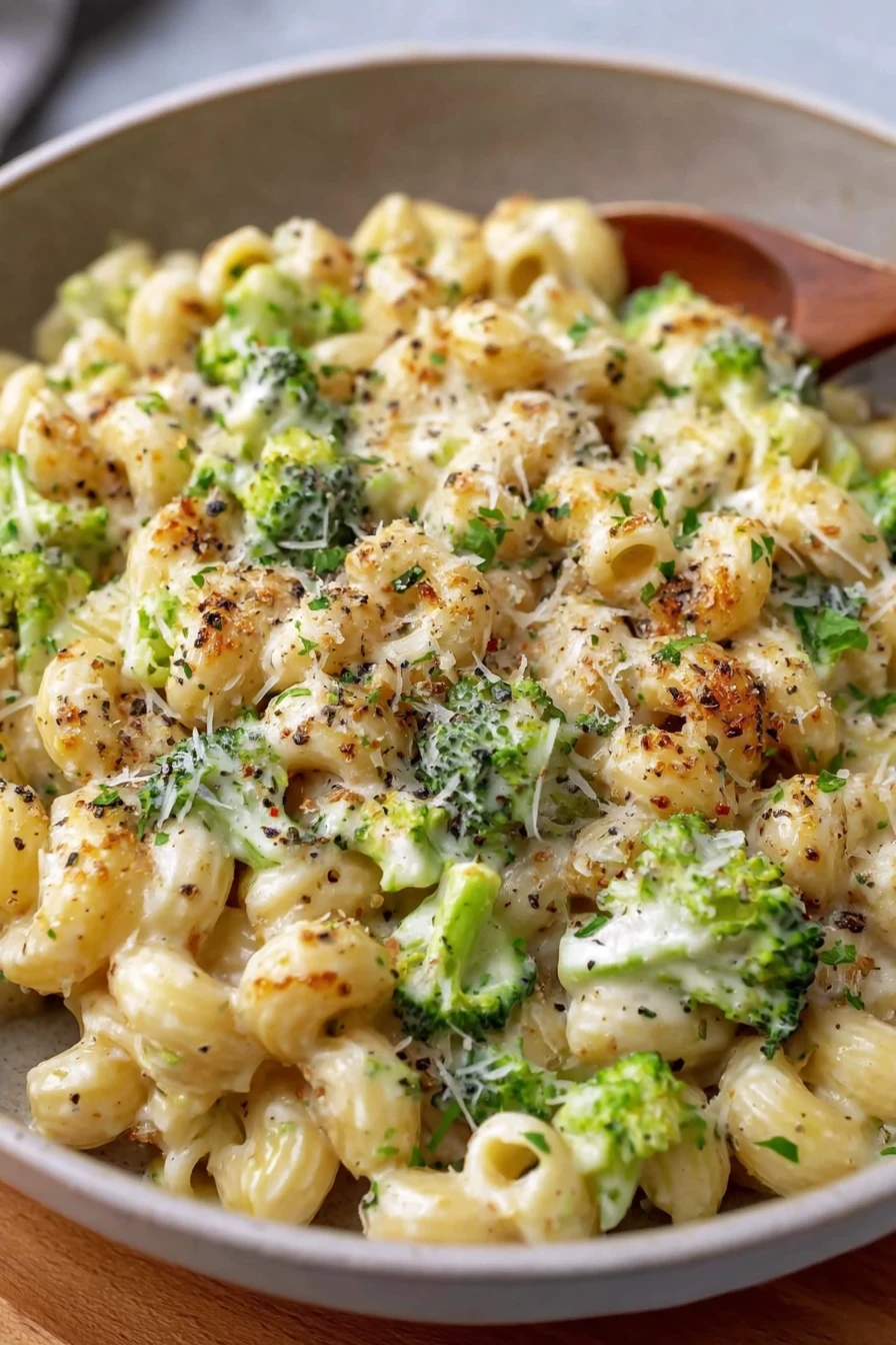 Cheesy and Creamy Broccoli Pasta
 recipe step-by-step guide