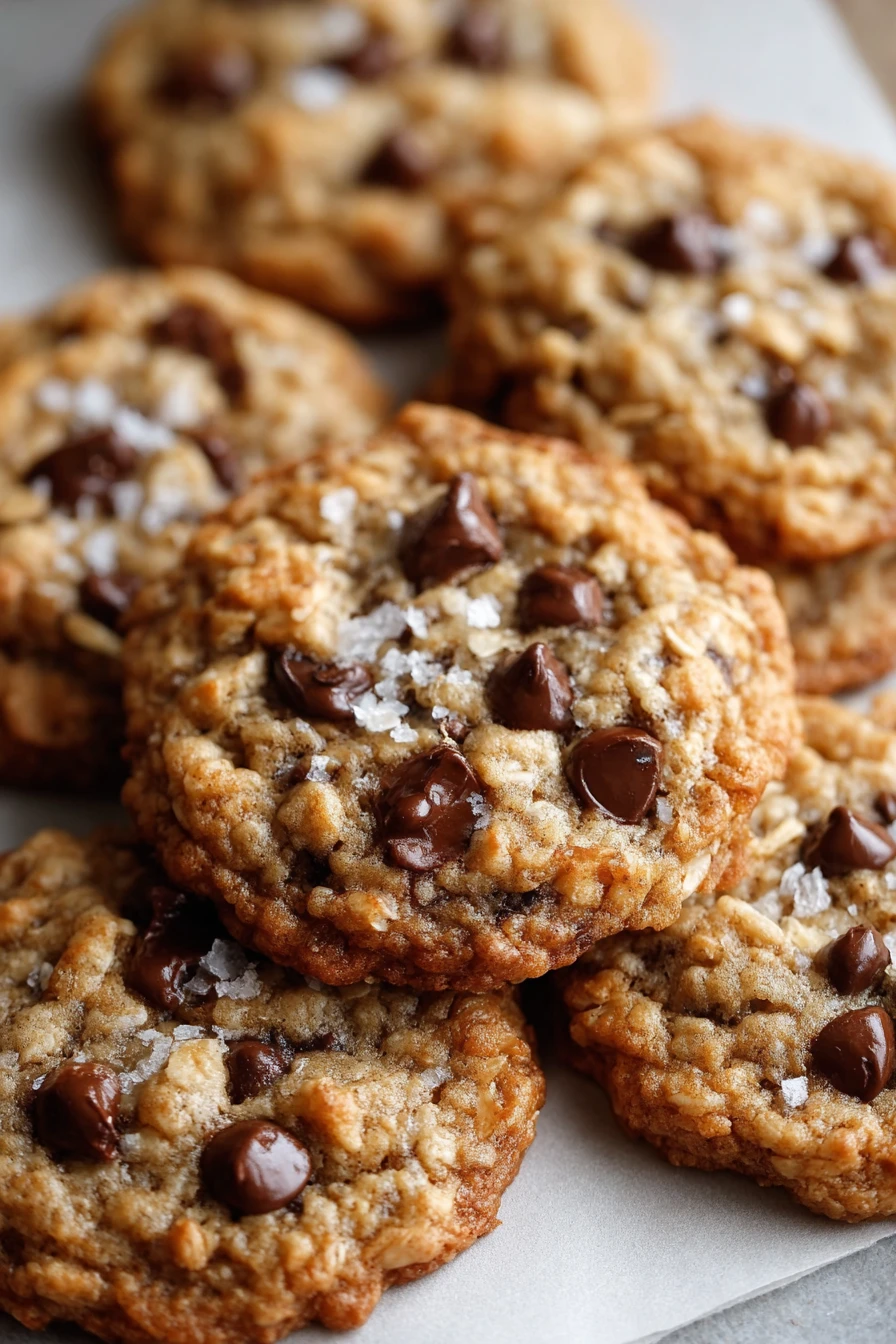 chewy oatmeal cookies, chocolate chips, deliciously sweet, homemade, irresistible, soft texture
