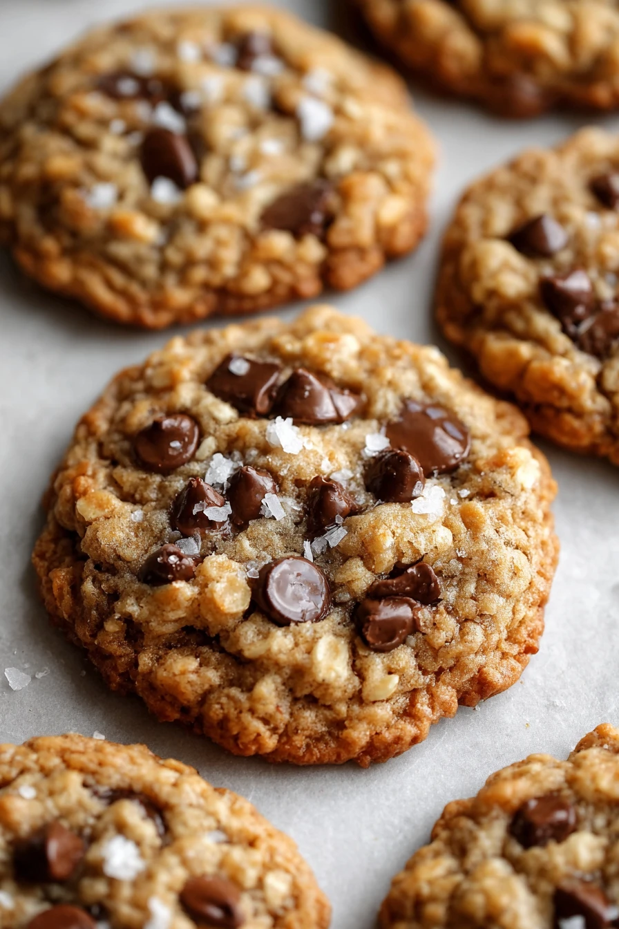 chewy oatmeal cookies, chocolate chips, deliciously sweet, homemade, irresistible, soft texture