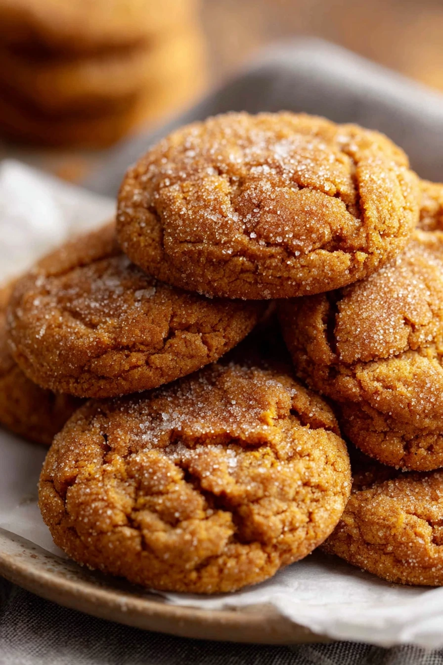 chewy, pumpkin cookies, fall flavors, delicious, soft, spiced, autumn treat