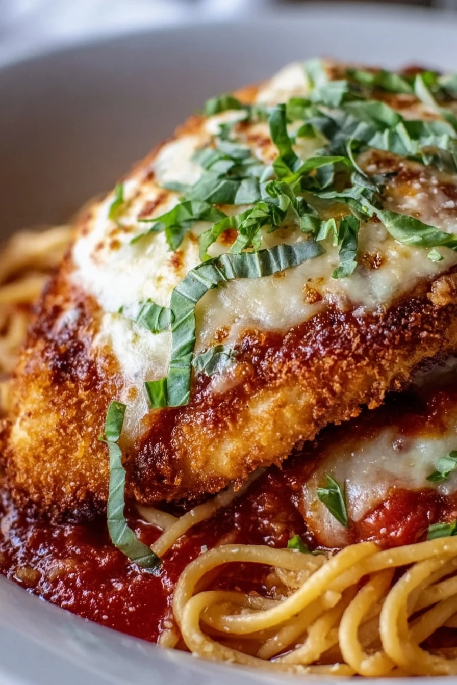 chicken parmesan recipe, garlic pasta, savory, flavorful, delicious, Italian cuisine