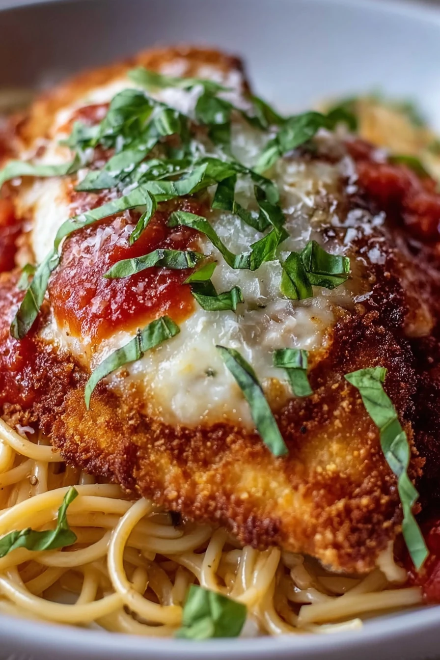chicken parmesan recipe, garlic pasta, savory, flavorful, delicious, Italian cuisine