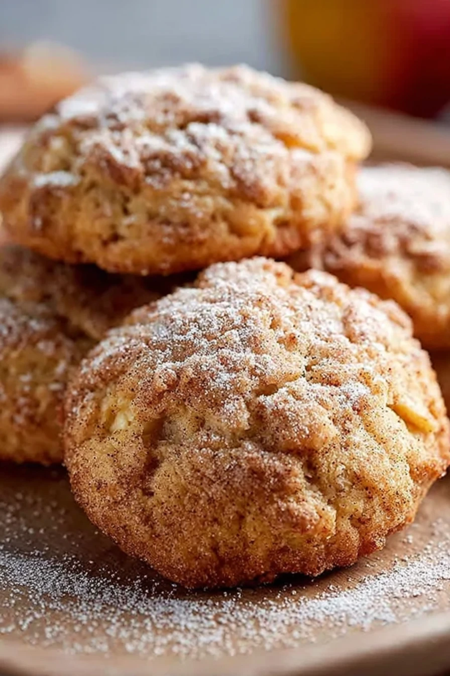 cinnamon applesauce cookies, sweet and spicy, homemade, delicious, comforting snack