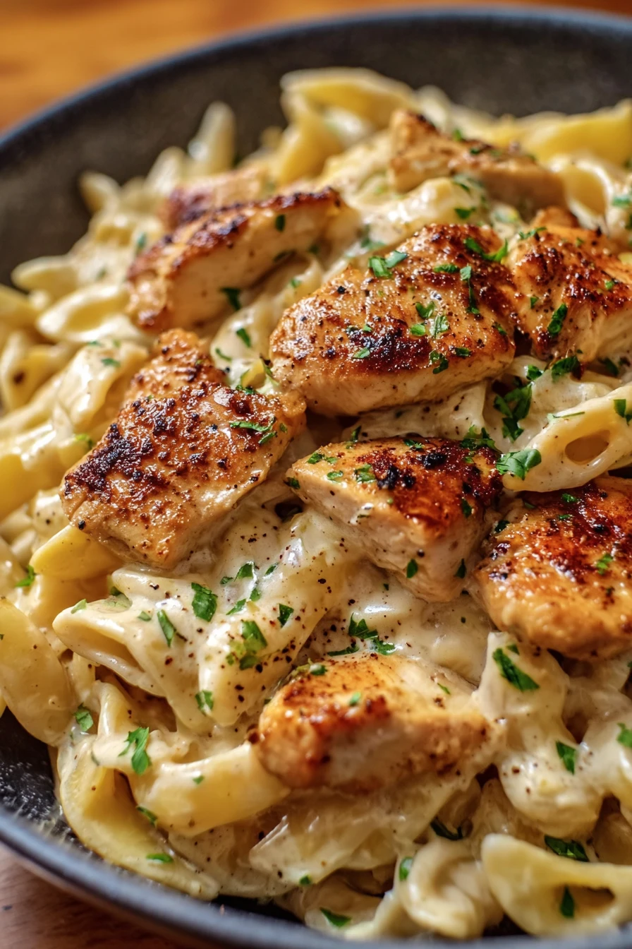 Creamy Cajun Chicken Pasta, spicy, flavorful, indulgent, satisfying, savory, creamy sauce