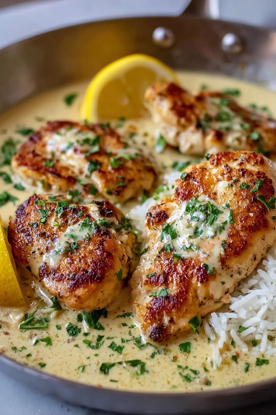 Creamy Lemon Garlic Chicken recipe step-by-step guide