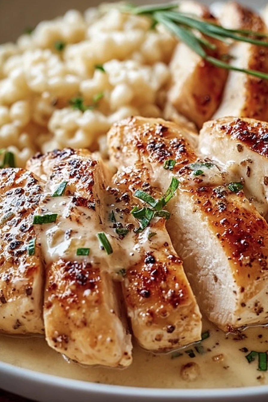 Creamy Ranch Chicken, savory, tender, flavorful, delicious, juicy, seasoned, mouthwatering