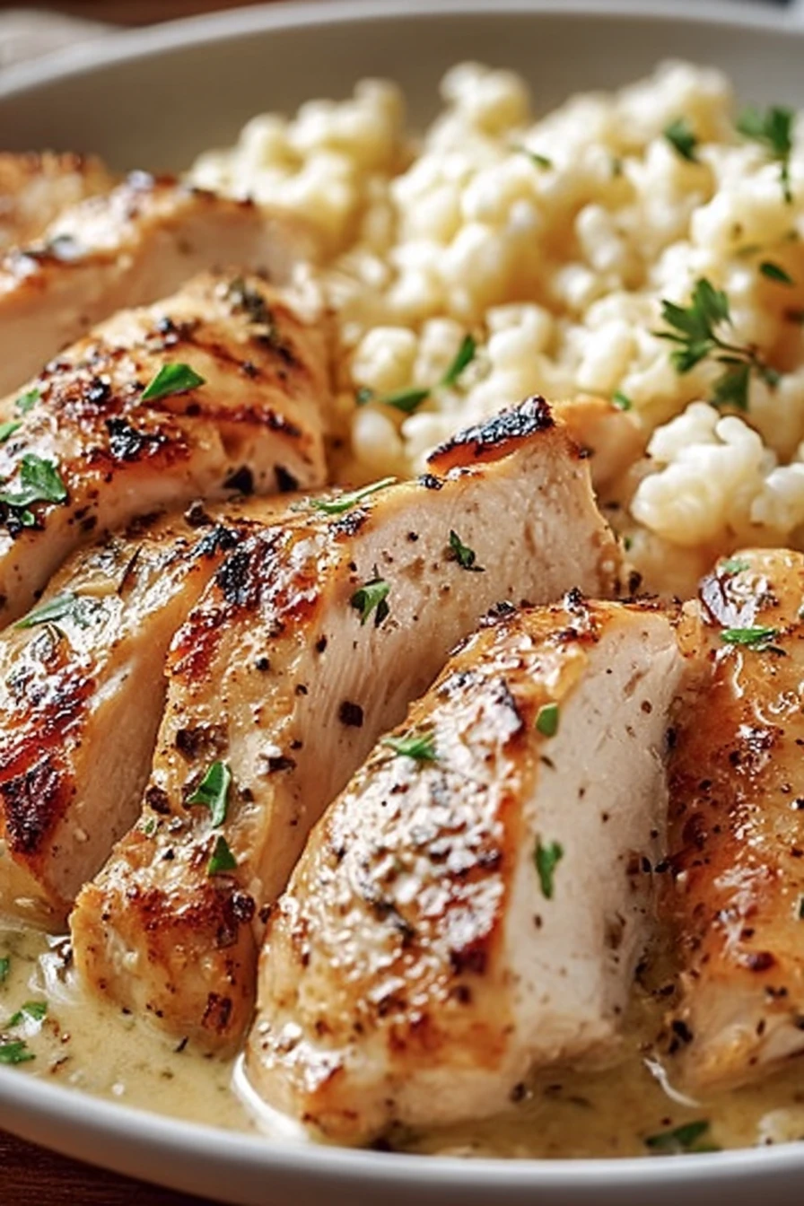 Creamy Ranch Chicken, savory, tender, flavorful, delicious, juicy, seasoned, mouthwatering