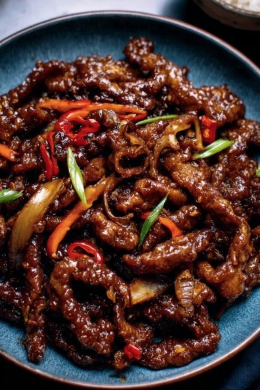 crispy, chilli beef, spicy, flavorful, delicious, Asian-inspired, crunchy texture