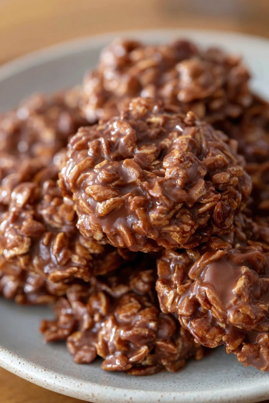 chocolate, no bake cookies, quick recipe, decadent, easy, delicious, sweet and satisfying