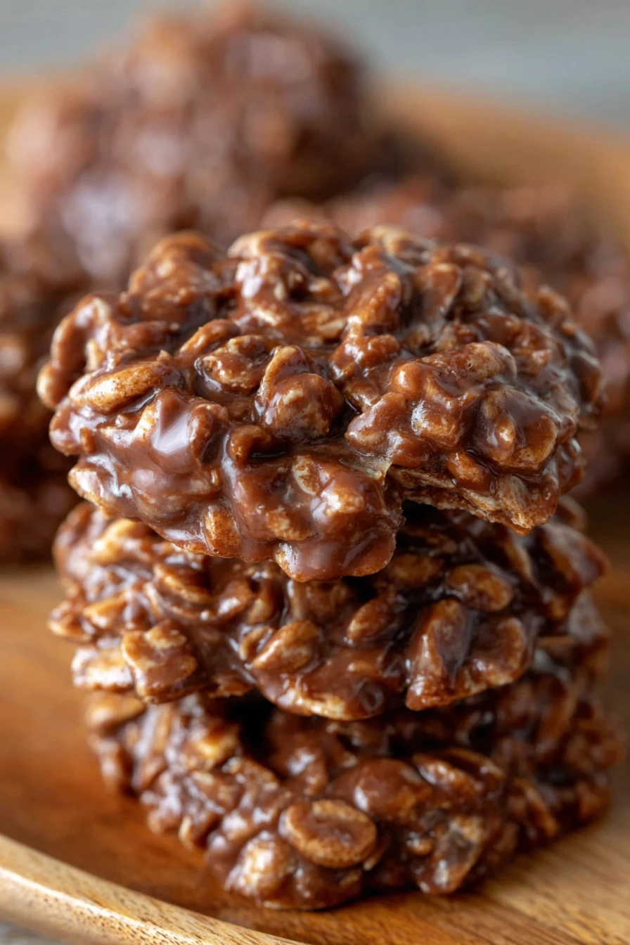 chocolate, no bake cookies, quick recipe, decadent, easy, delicious, sweet and satisfying