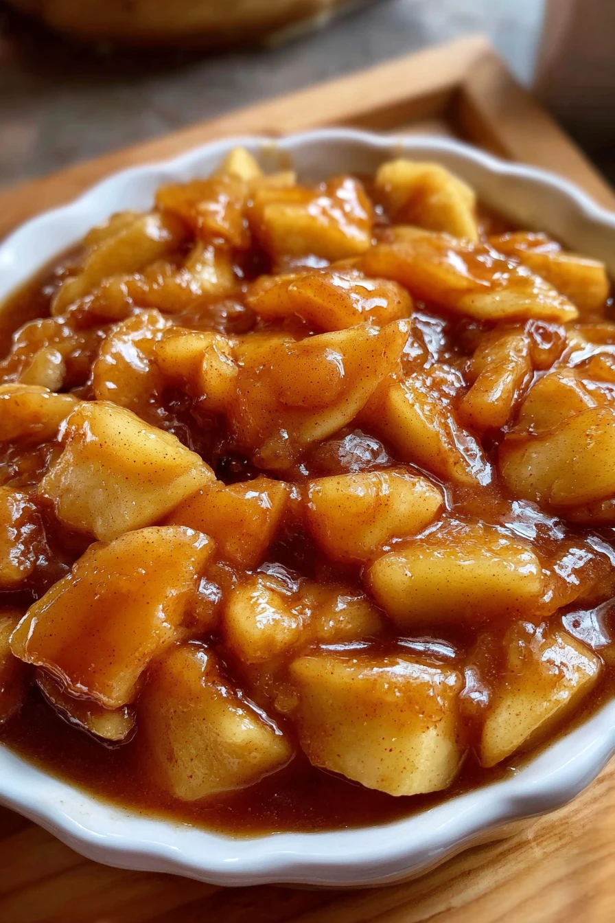 apple pie filling, easy recipe, cinnamon spice, sweet apples, homemade, delicious