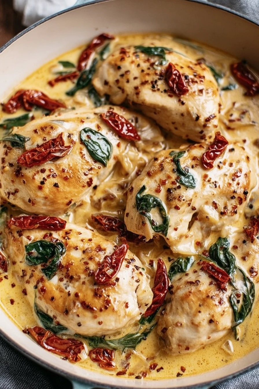 Easy Creamy Tuscan Garlic Chicken Recipe
