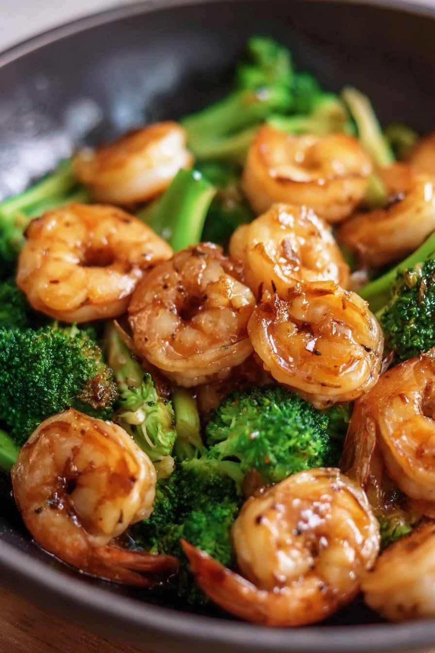 easy shrimp, broccoli, savory seafood, tender veggies, flavorful dish