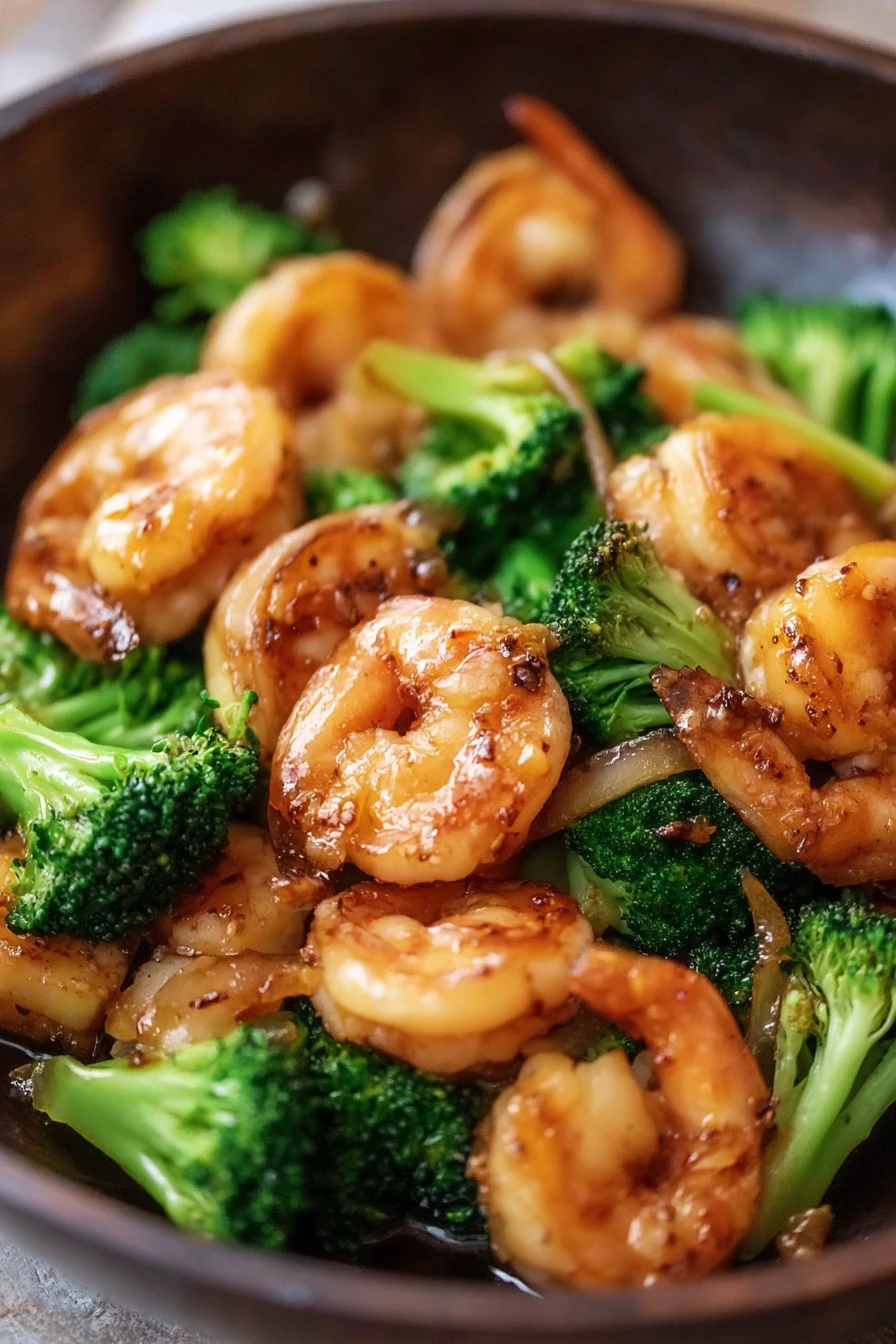 easy shrimp, broccoli, savory seafood, tender veggies, flavorful dish