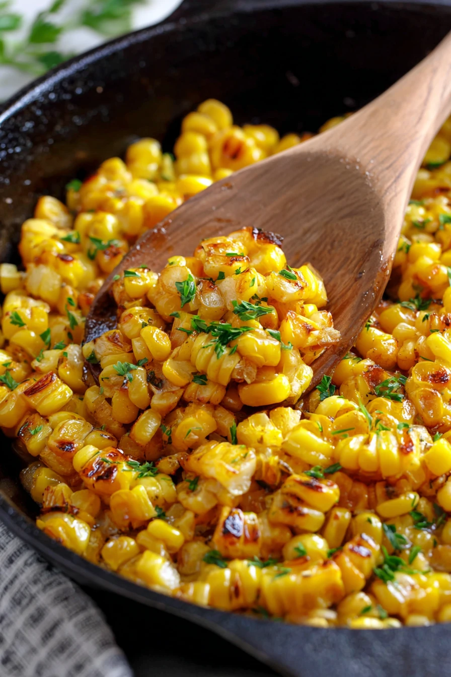 Easy Skillet Roasted Corn recipe step-by-step guide