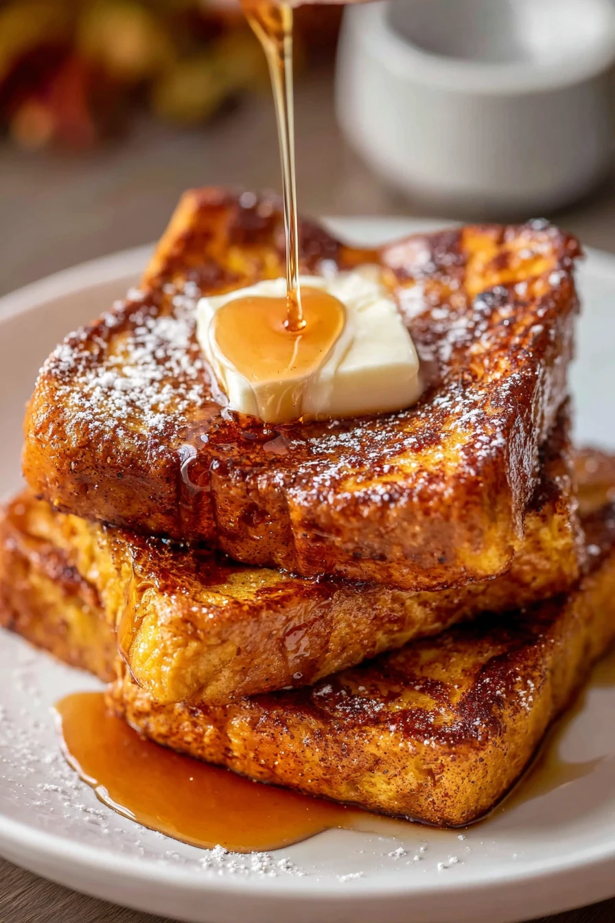 Fall Pumpkin French Toast Breakfast Recipe recipe step-by-step guide