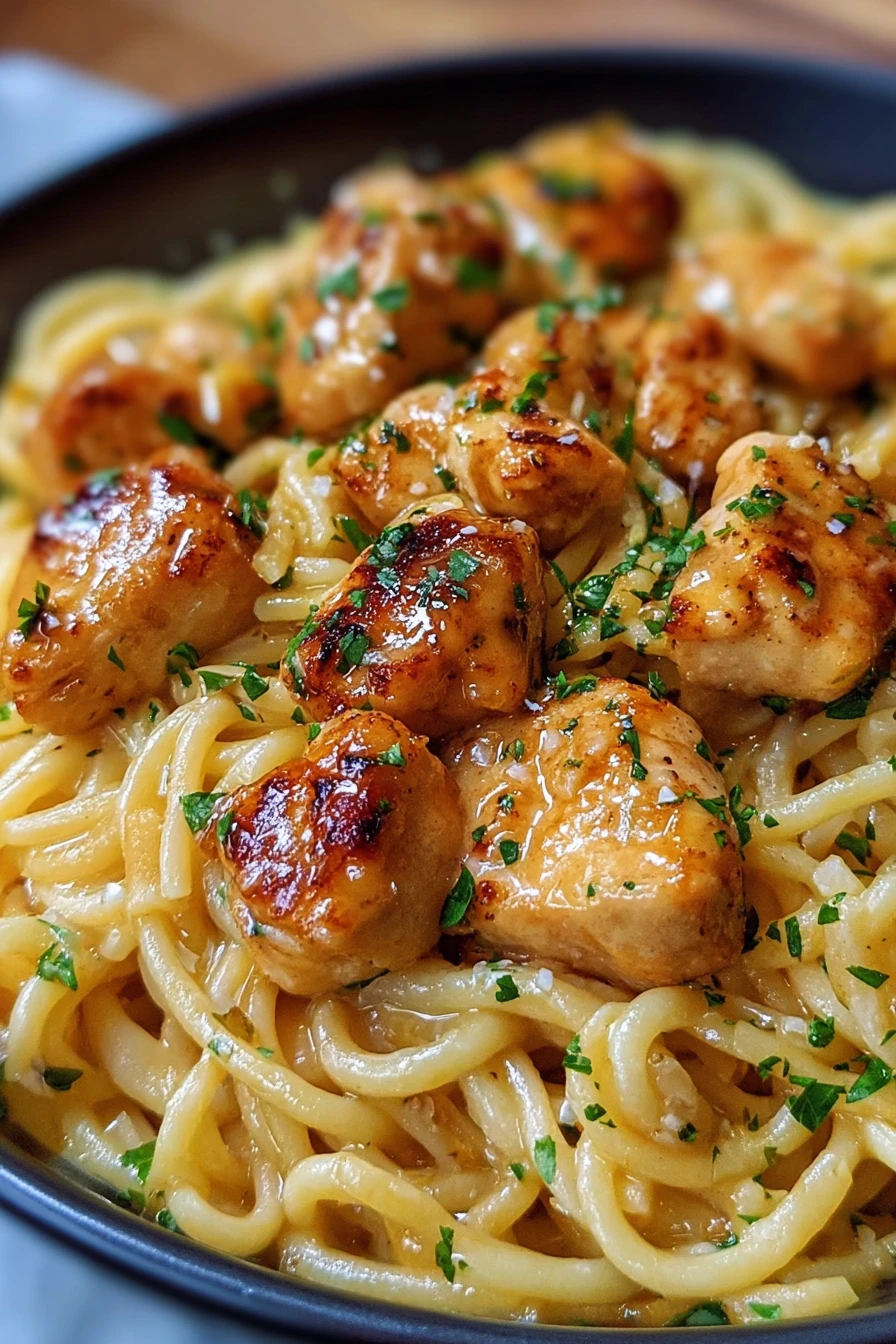Garlic Butter Chicken Pasta, savory, creamy, flavorful, Italian, comfort food