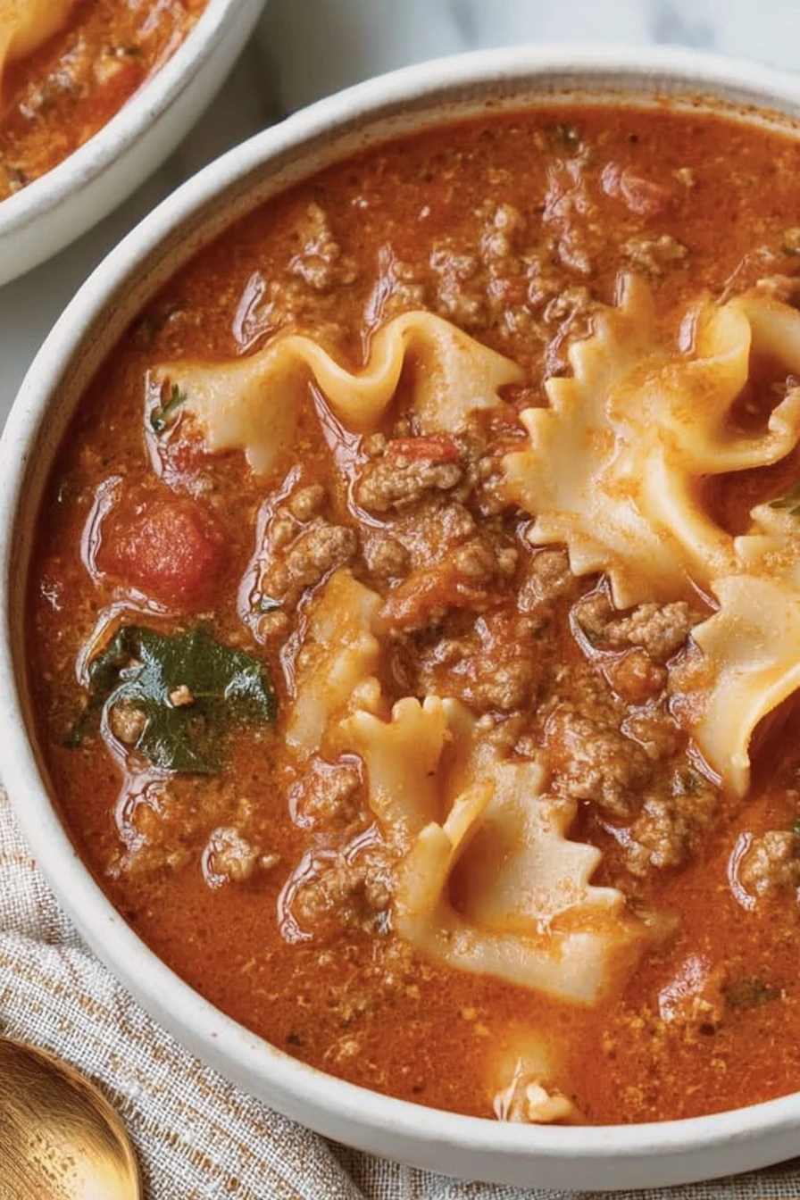 gluten free, lasagna soup, hearty, comforting, savory, flavorful, Italian-inspired