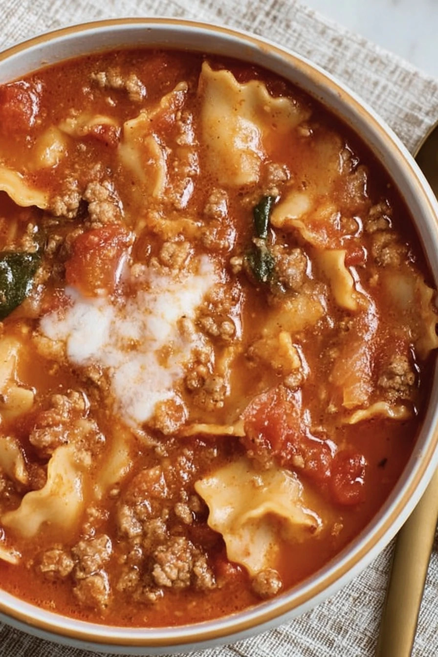 gluten free, lasagna soup, hearty, comforting, savory, flavorful, Italian-inspired