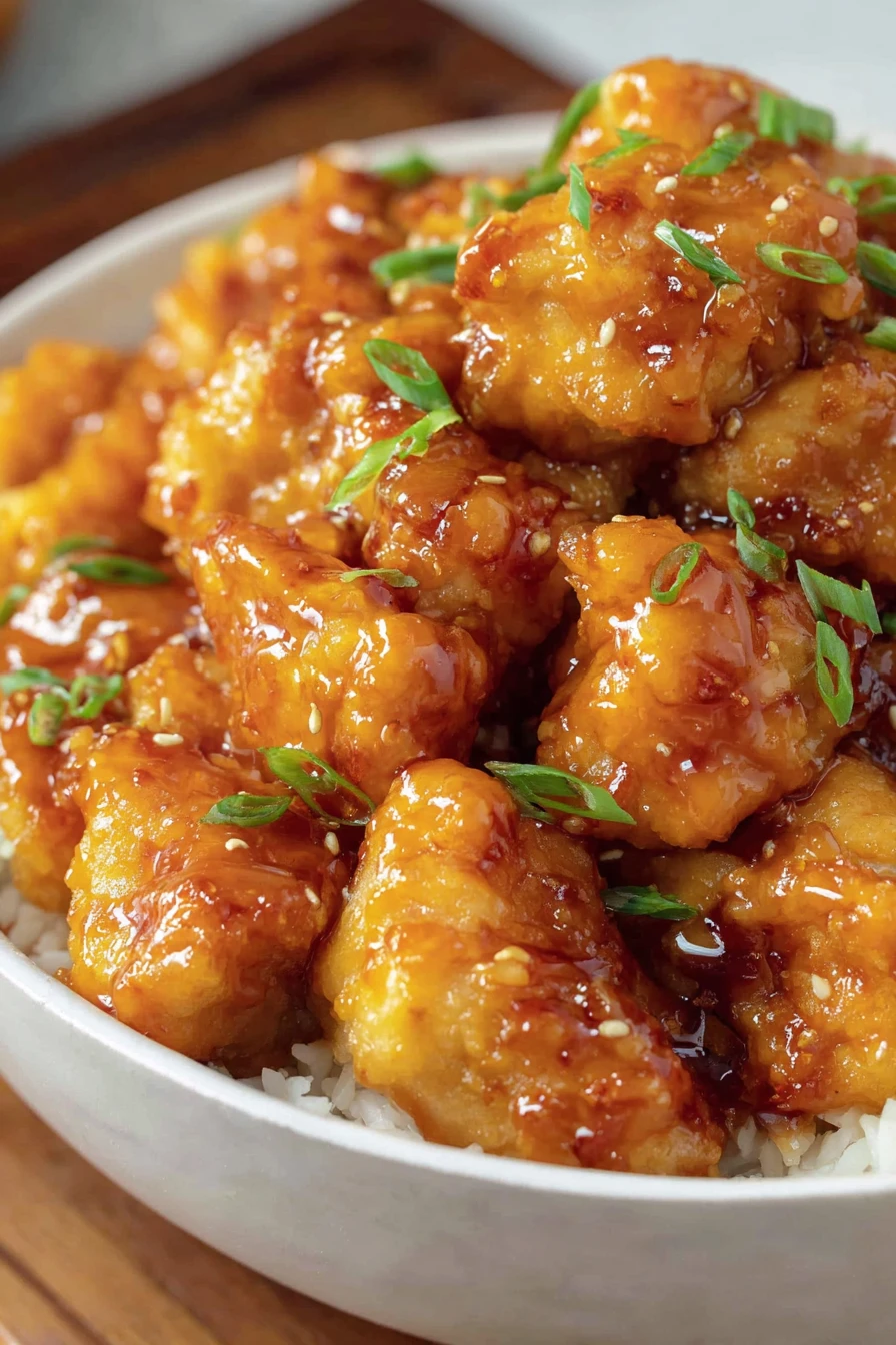 homemade orange chicken, crispy, tangy, flavorful, Asian-inspired cuisine, citrusy flavor