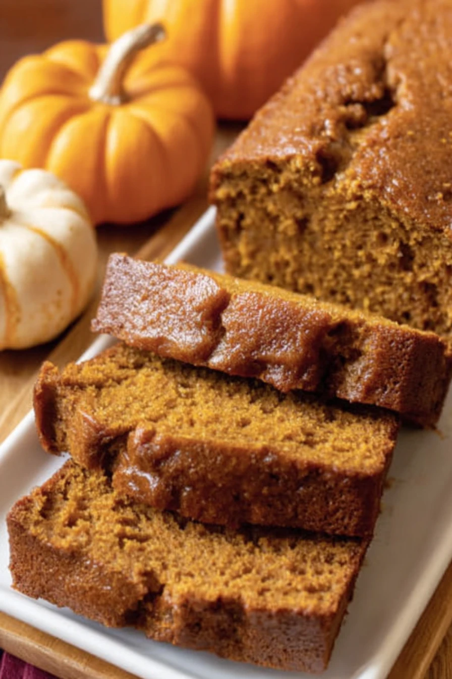 homemade pumpkin bread, autumn baking, delicious, moist, pumpkin spice