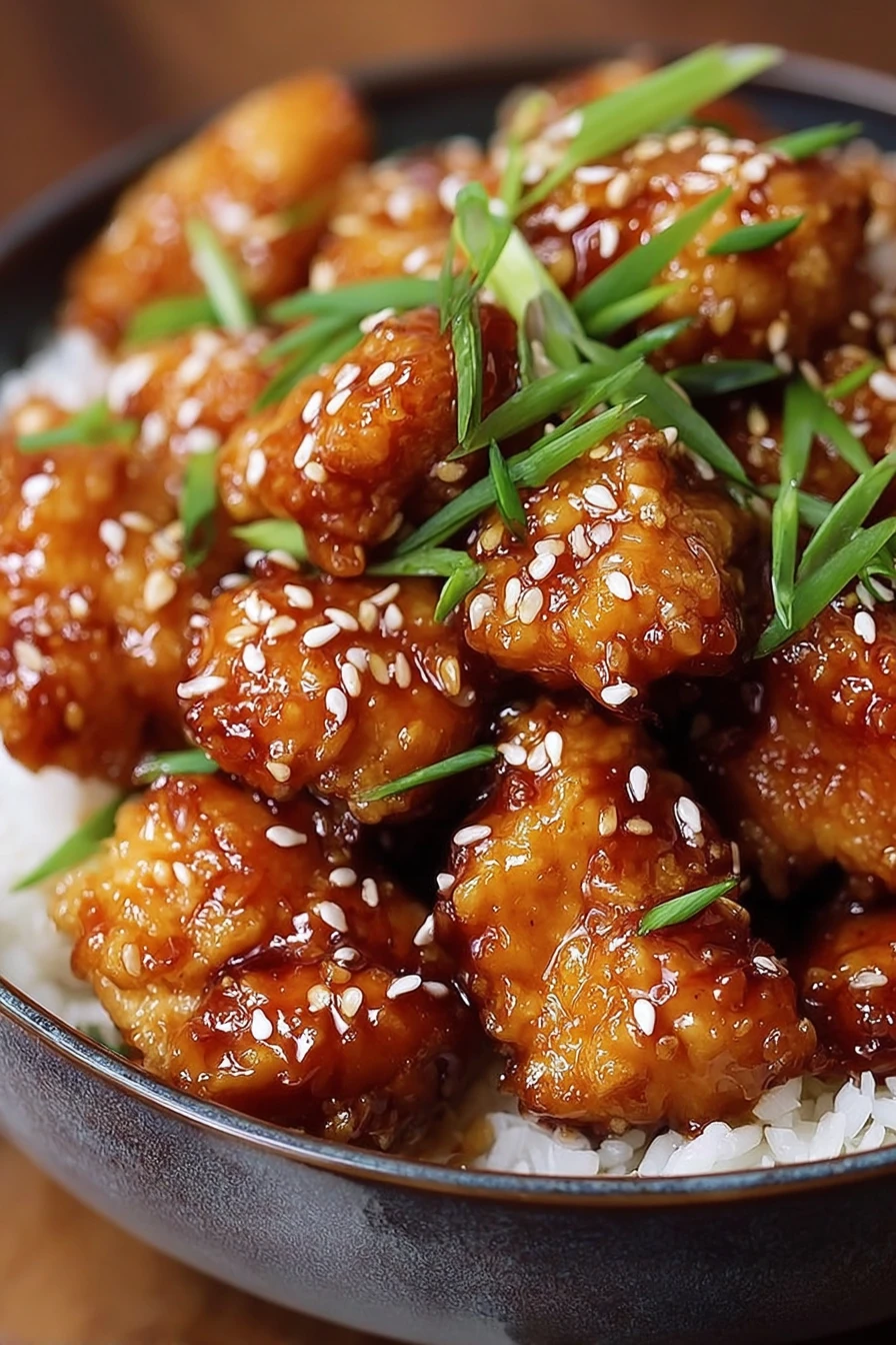 crispy, flavorful, sesame chicken, savory, irresistible aroma, mouthwatering dish