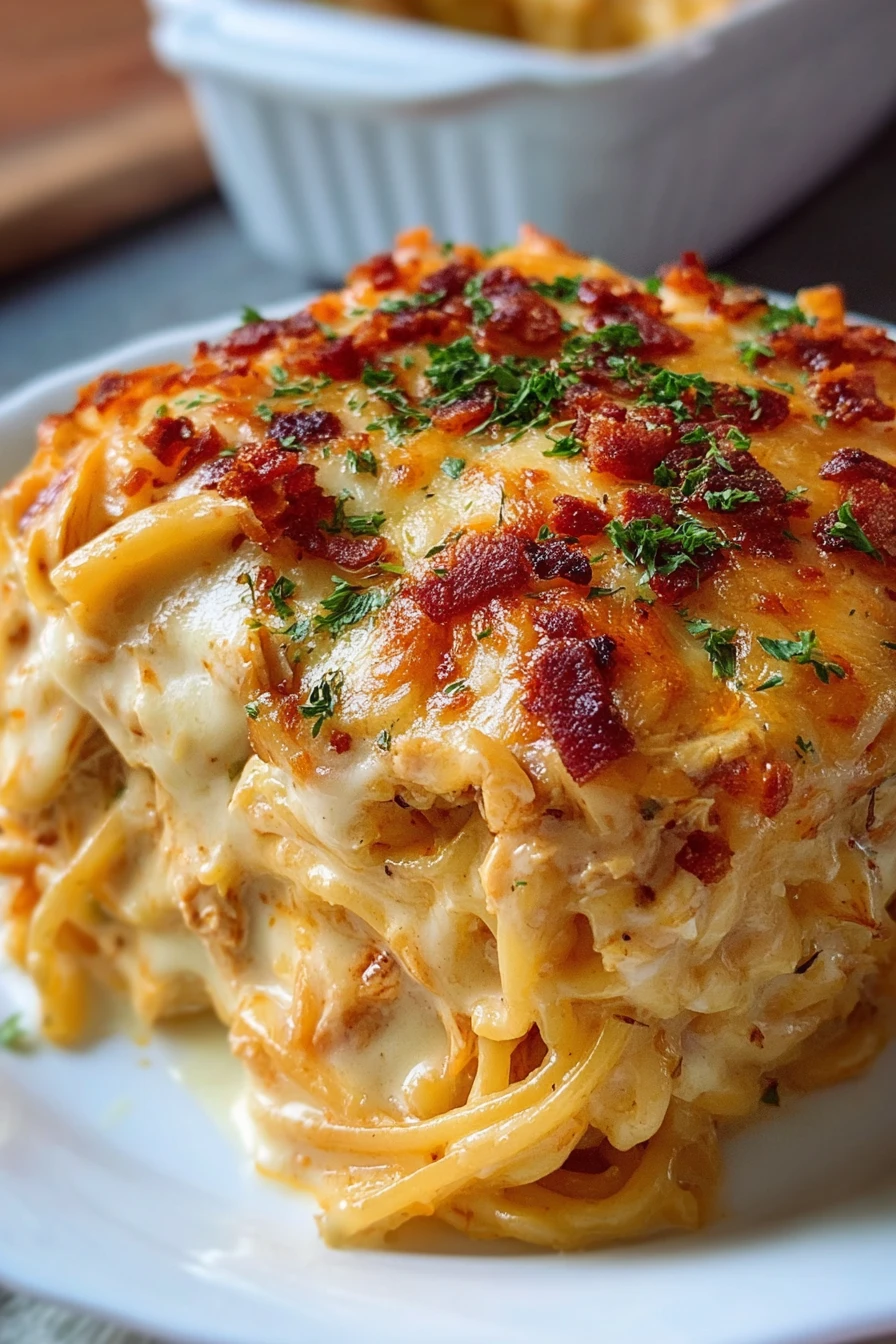 Irresistible, spicy, Southern, chicken, spaghetti, casserole, savory, flavorful