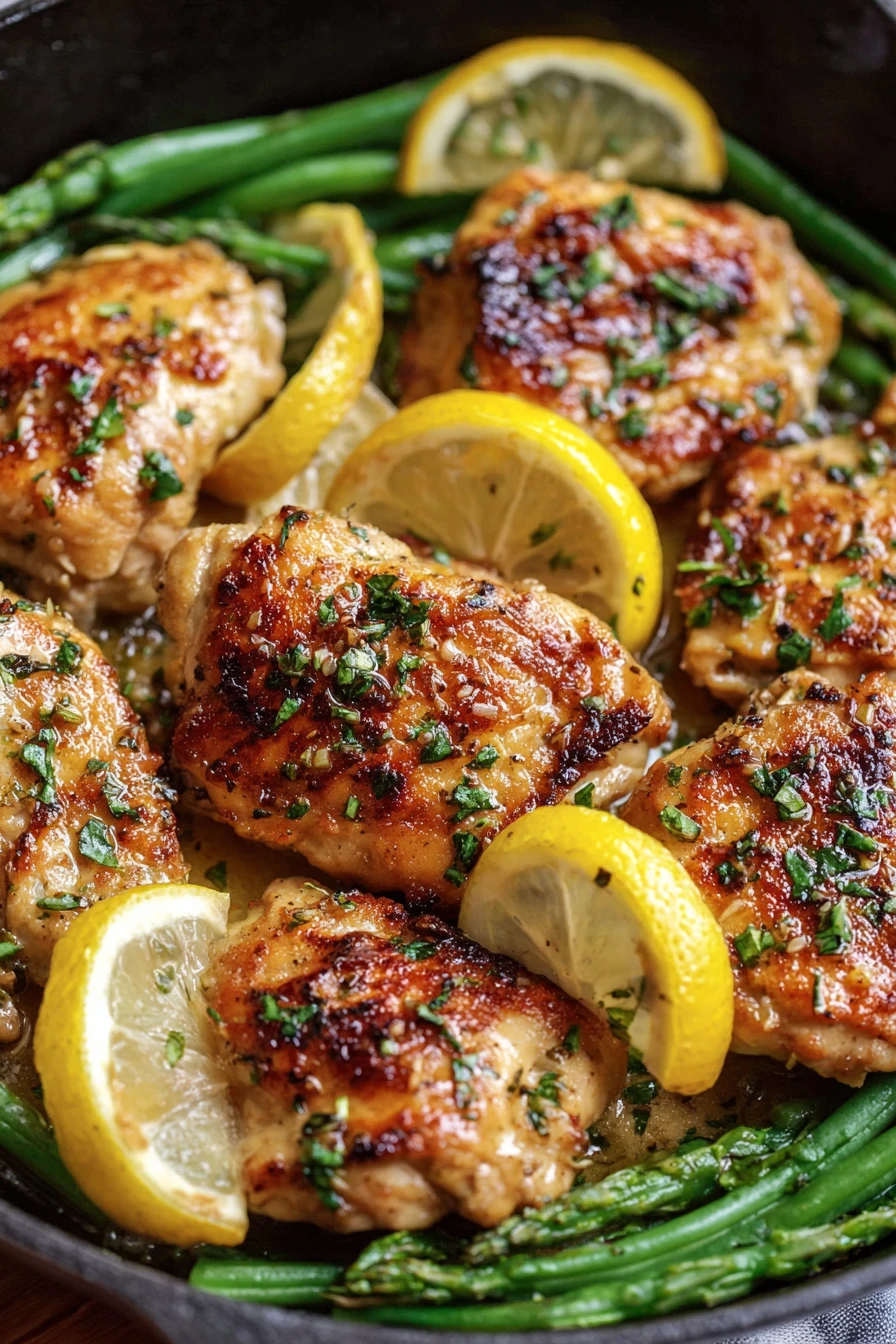 lemon garlic butter chicken, skillet bliss, savory, aromatic, juicy, flavorful, delicious